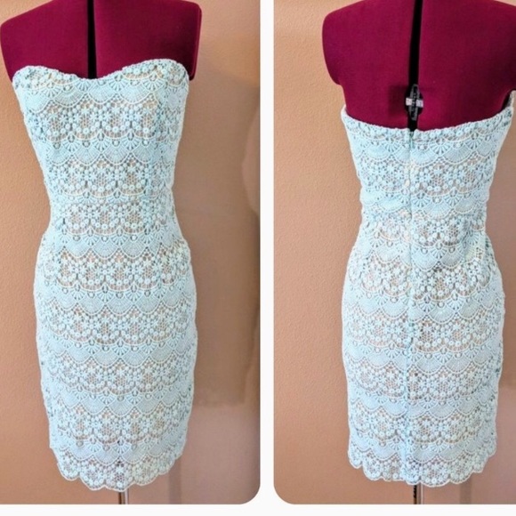 Gianni Bini Dresses & Skirts - NWT Gianni Bini crochet lace strapless dress